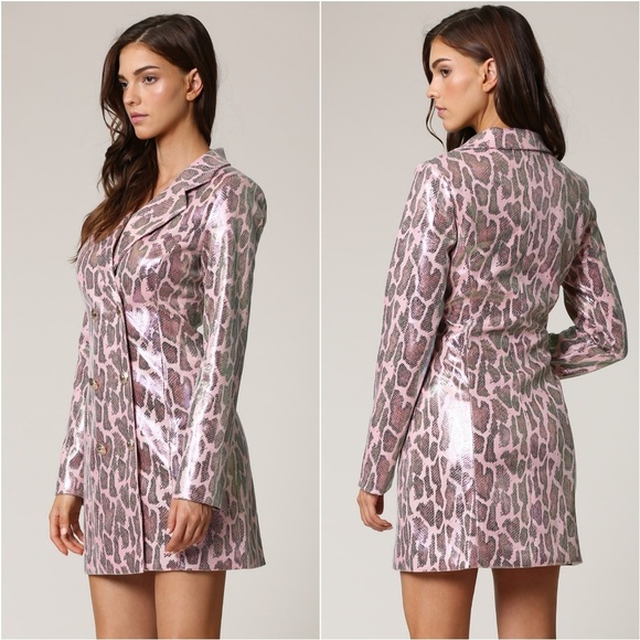 KENDRA Snake Print Blazer Dress - Picture 4 of 5